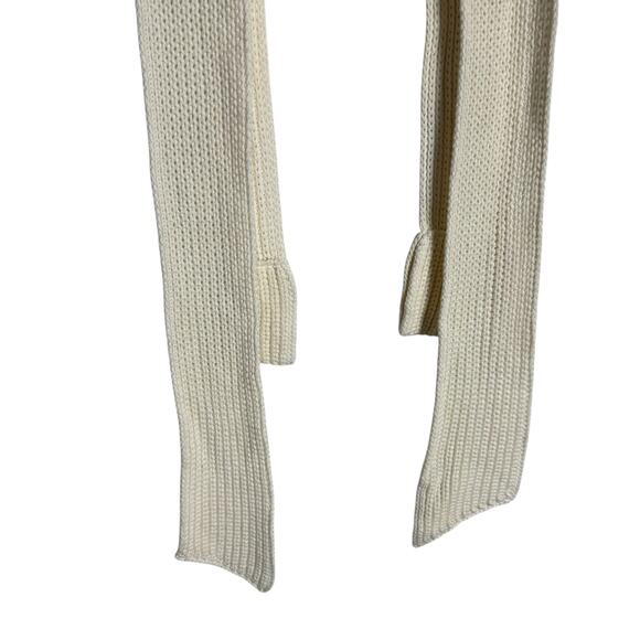 Simonett Nanu Cream Knit Cotton Cropped Multi-Way Wrap Top Size M - Picture 4 of 8